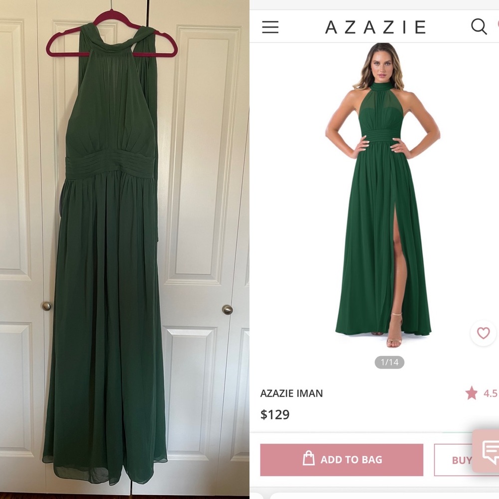 NWT Azazie Iman Bridesmaid/Evening Dress